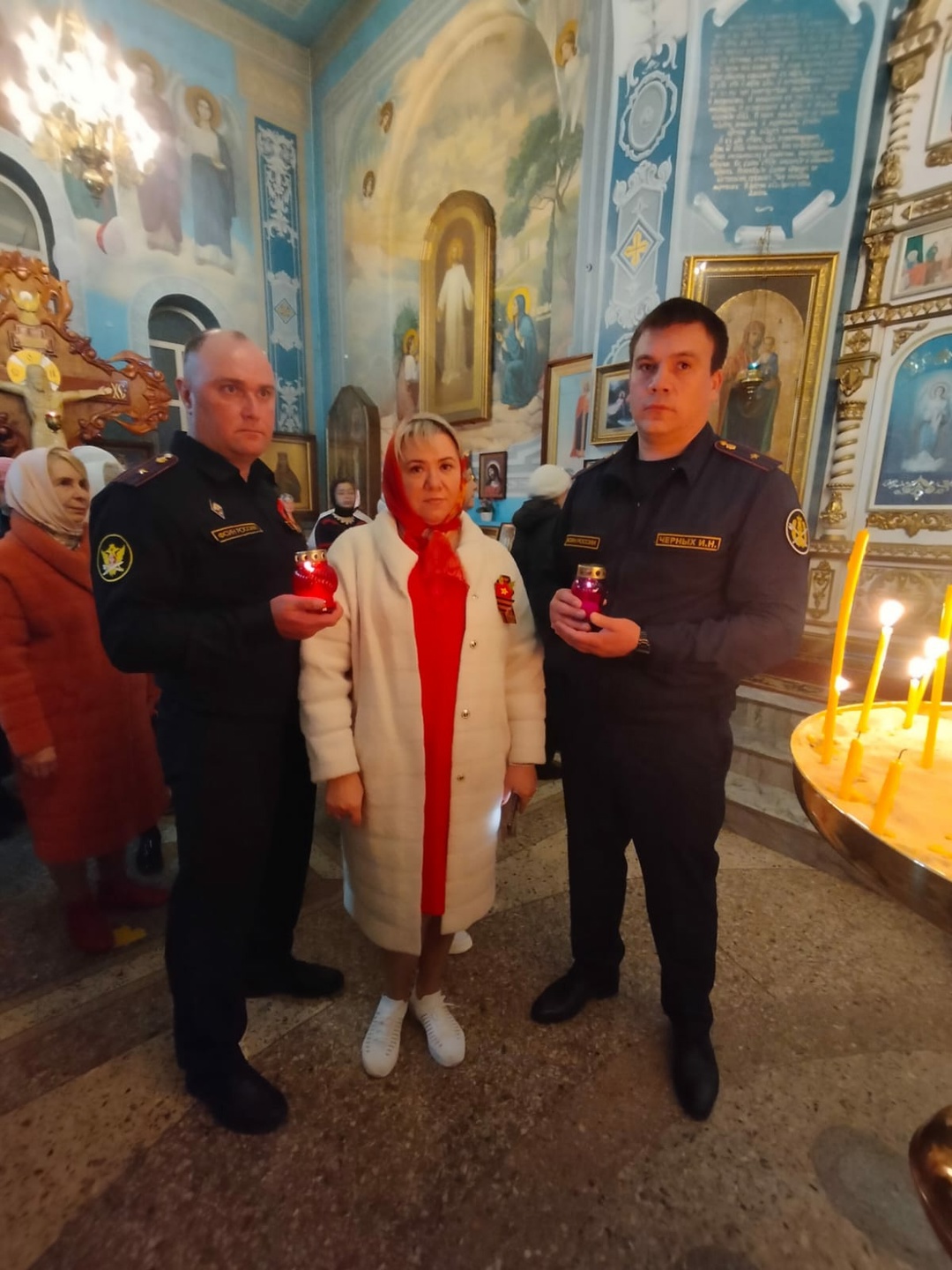 Пасхальное богослужение в Храме.